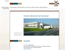 Tablet Screenshot of hamacher-logistik.de